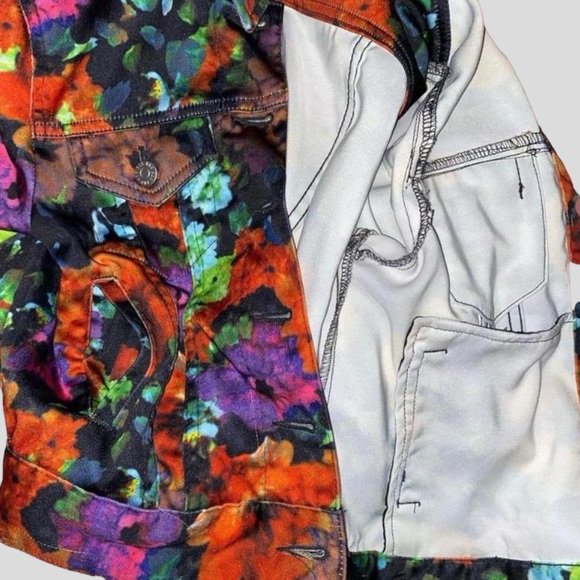 BDG bright floral cropped denim style jacket - Picture 3 of 3